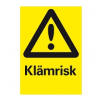 Skylt Klämrisk