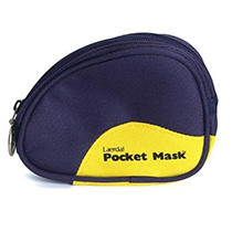 Laerdal Pocketmask i bl&aring; mjukv&auml;ska 