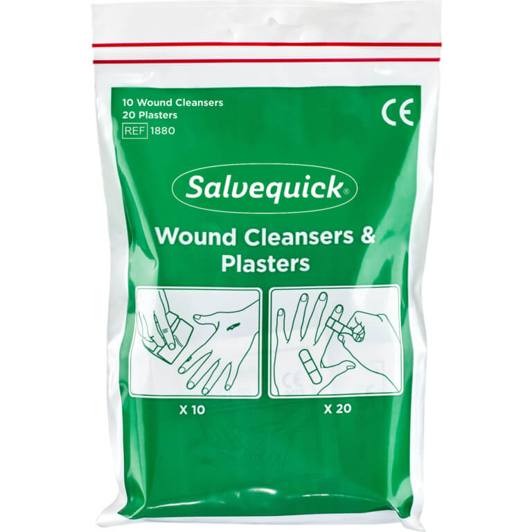Salvequick sårtvätt & plåsterkit