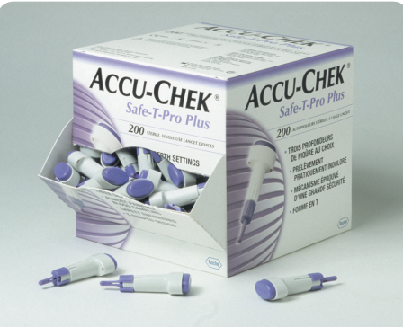 Lansett Accu-Chek, Safe-T Pro Plus 3 stickdjup