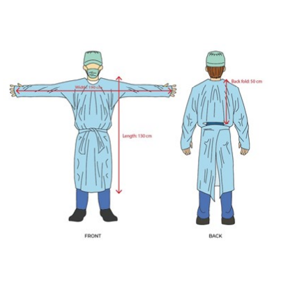 Apron engångsförkläde 50 pack 81*125cm