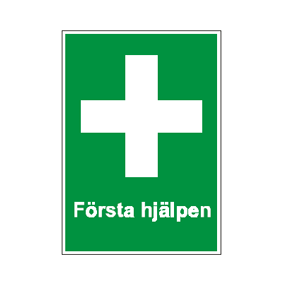 Dekal Frsta hjlpen fr insidan av ruta