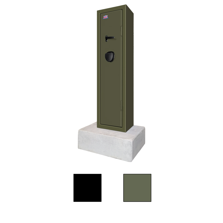 SP4 Militärgrön+Sockel+LED belysning
