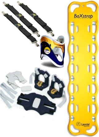 Ryggbrda BaXstrap paket, remmar med clips