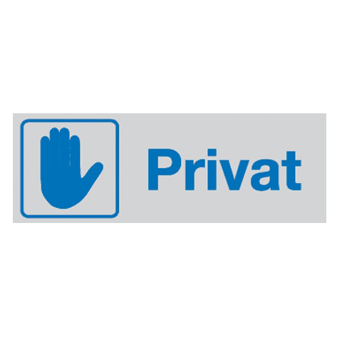 Skylt Privat
