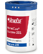 HemoCue Glucose 201 mikrokuvetter på burk